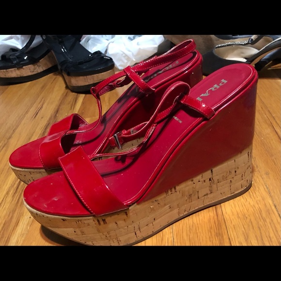 High Prada T Strap Platforms - Picture 2 of 4